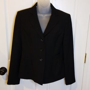 Anne Klein Black Single Breasted 3 Button Blazer